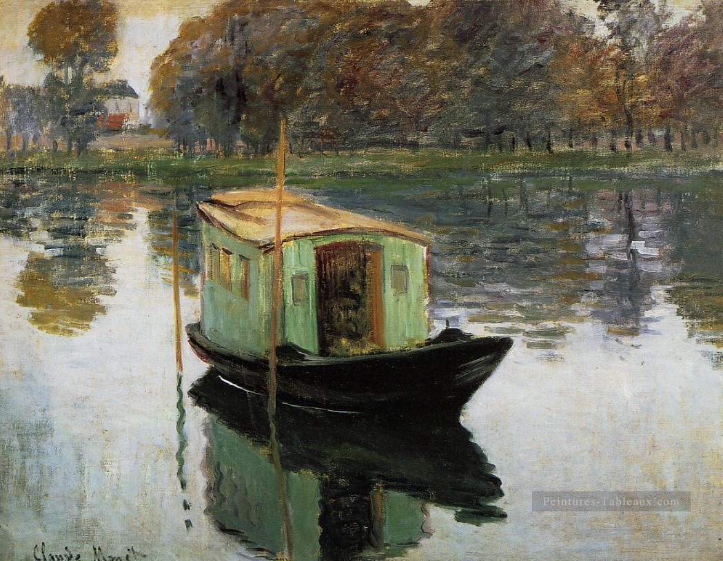 Le Studio Bateau 1874 Claude Monet Peintures à l'huile